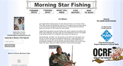 Desktop Screenshot of morningstarfishing.com